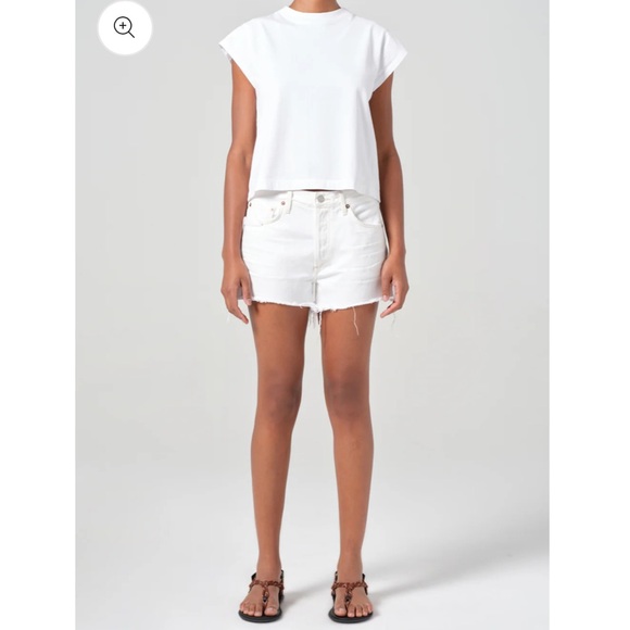 Agolde Pants - Agolde | vintage Parker cut off shorts in white